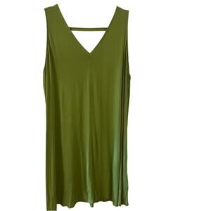 Ava & Viv Avocado Green comfortable Tank Dress 2X